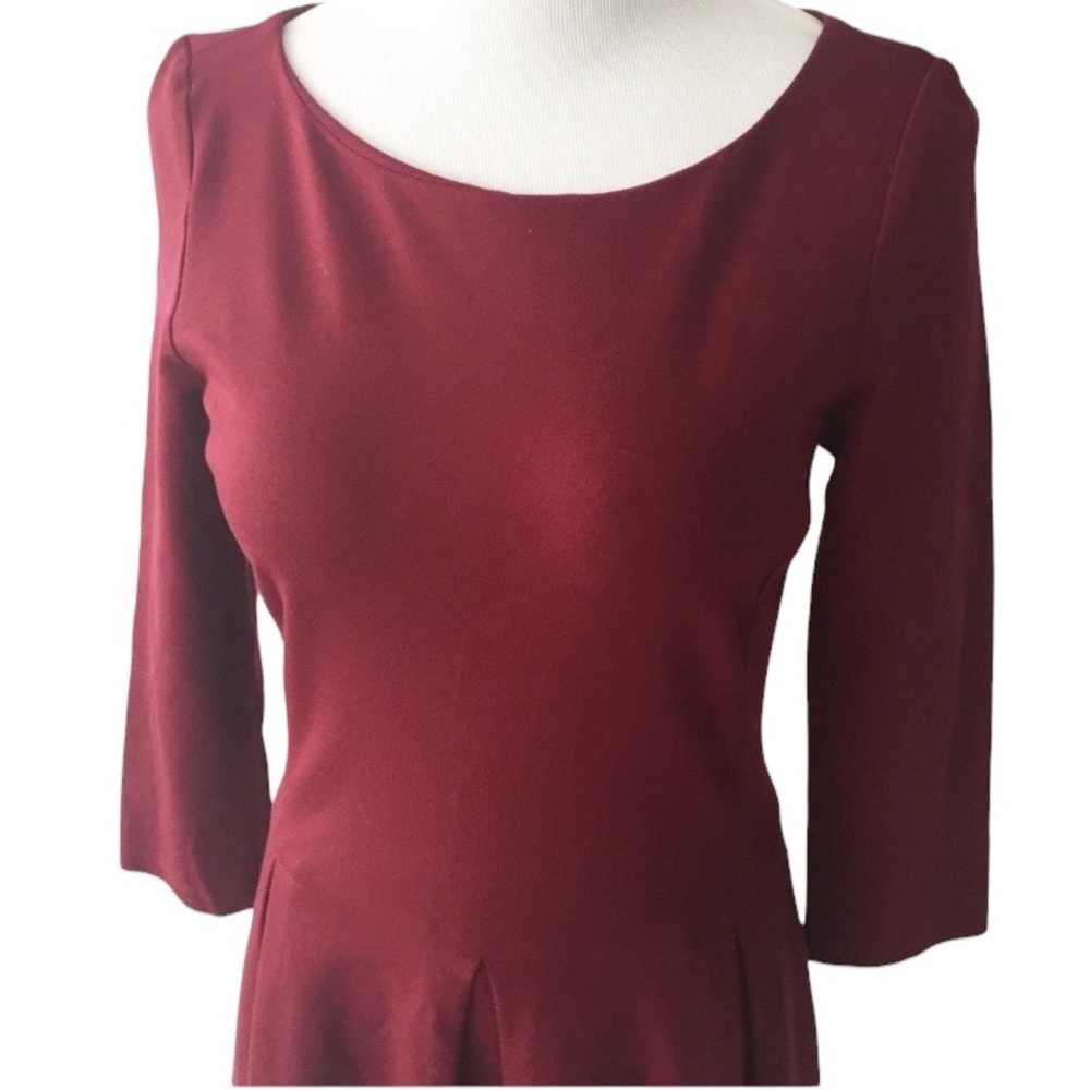 BANANA REPUBLIC Ponte Fit & Flare Skater Cocktail Dress With Pockets size 4 - Picture 8 of 13
